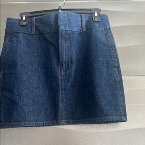 Express Dark Blue Denim Skirt.  New condition, never worn. Super cute.